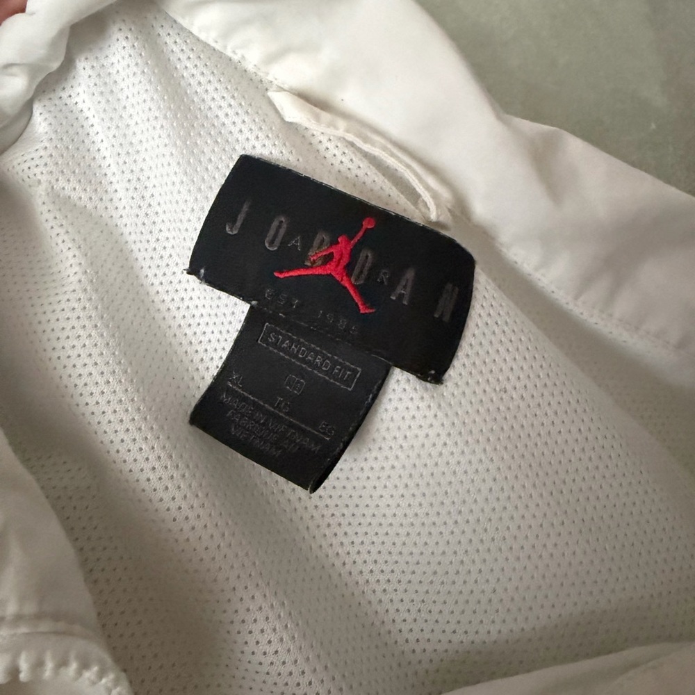 Vintage Air Jordan Jacket X-Large Mens White Green Sport DNA Windbreaker - Picture 4 of 8